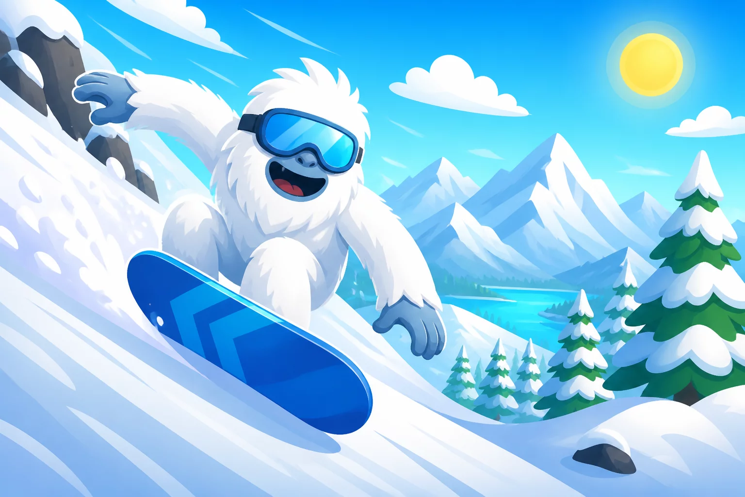 Yetisports Snowboard Freeride Extreme